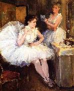 Willard Leroy Metcalf The Ballet Dancers aka The Dressing Room oil painting artist